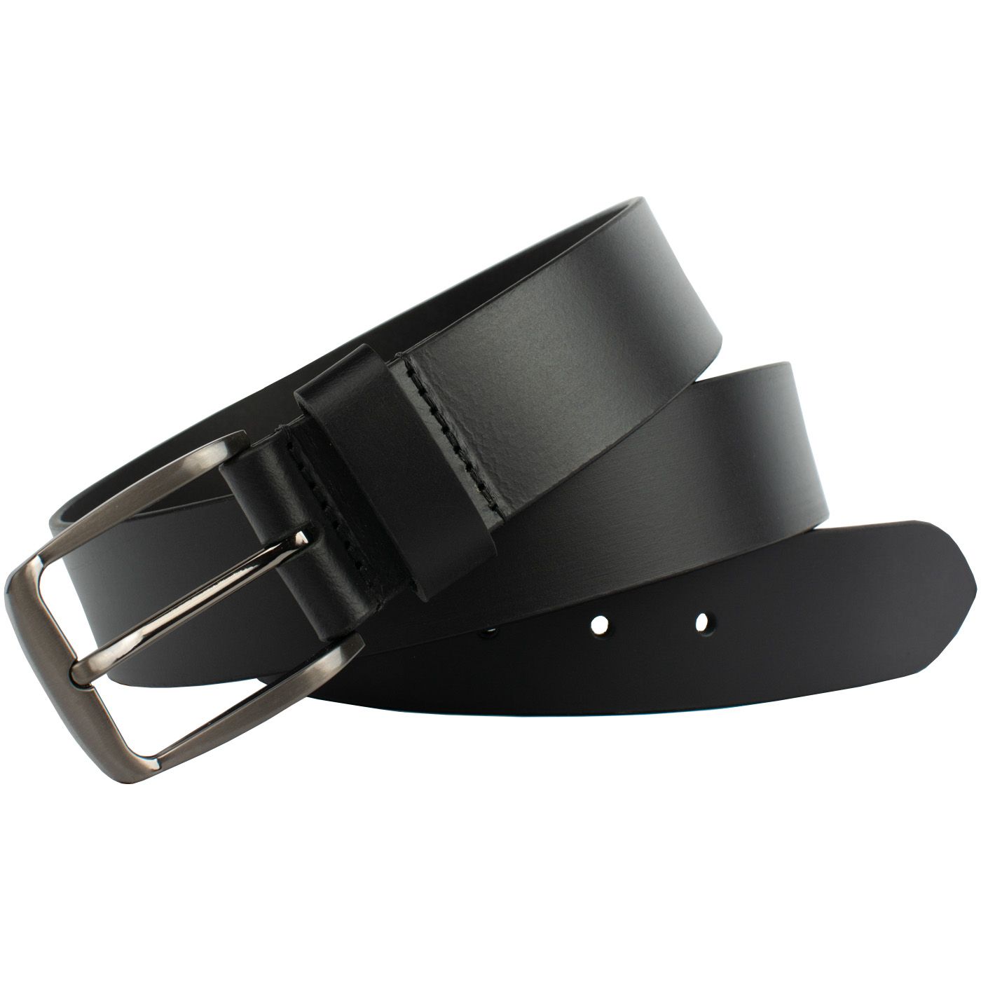 Millennial Black Leather Belt by Nickel Zero® - Allergy Canada