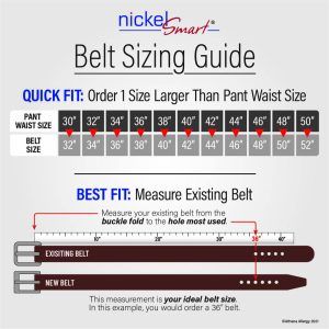 Nickel Smart Belt Sizing Guide