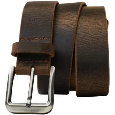 Nickel Smart® Roan Mountain Distressed Leather Belt