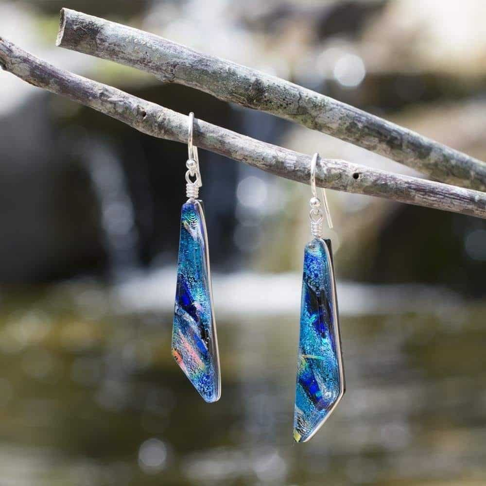 Nickel Smart® Cascades Earrings - Rainbow Blue - Image 2