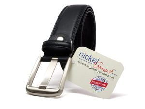Nickel Smart™ Black Wide Pin Belt